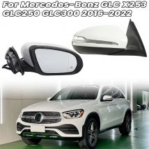 Seite Tür Spiegel Montage Für Mercedes-Benz GLC X253 GLC250 GLC300 2016-2022 Erhitzt Blind Spot licht Flügel spiegel Auto Zubehör