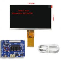 7-calowy ekran 1024*600 wyświetlacz LCD sterownik monitora płyta sterowania Mini HDMI-kompatybilny z Lattepanda, Raspberry Pi Banana Pi PC