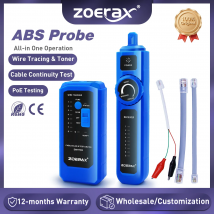 ZoeRax Ethernet LAN Network Cable Tester POE RJ45 RJ11 Telephone Wire Tracker Upgraded ABS Probe High Sensitivity Line Finder