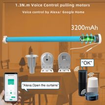 LifeLibero Tuya Zigbee Battery Window Blinds Smart Curtains Motor Roller Blind Automatic Wire Free Tubular Blind For37 38mm Tube