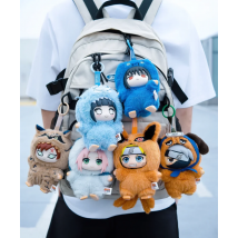 Shippuden Beast Party Series Śliczna pluszowa lalka Zabawka Kreskówka Plecak Wisiorek Anime Peryferia Pudełko upominkowe Naruto Blind Box Gift