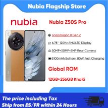 Zte Nubia Z50S Pro 5g Smartphone Snapdragon 8 Gen 2 6.78'' 120Hz Display Amoled 5100Mah Batteria 80W Carica 50Mp Fotocamera