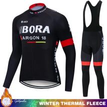 Tricuta Cycling Man Jersey 2026 Termal Fleece Team UCI BORA Men's Pants Gel Complete Mtb Thermal Cyclist Clothing Bib Winter Pro