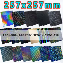 257x257 PEL Platte Für Bambulab Bauplatte P1s Federstahlblech Pei Blatt Bauplatte P1s Bamboo Lab Bambulabs X1 Carbon X1 A1