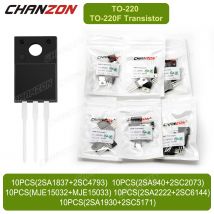 TO220 TO220F 10 PZ (5 PZ * 2 Valori) 2Sa1837 2Sc4793 2Sa940 2Sc2073 Sa2222 2Sc6144 2Sa1930 2Sc5171 MJE15032 MJE15033 Transistor