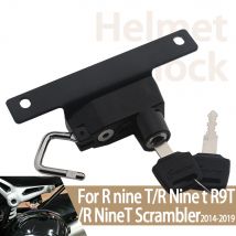 For BMW Rnine T R9t Ninet Helmet Lock Kit Motorcycle Left Helmets Security Anti-Theft Lock Rust-Proof Aluminum Accessories