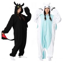 Onesieshow Animale Kigurumi Pigiama Halloween Tutina Per Adulti Bambini Cartone Animato Senza Denti Pigiama Cosplay Partito Donna Uomo Homewear XXL