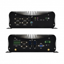 Fanless Industrial Mini PC Intel Core i7 1165G7 i5 1135G7 Mini Desktop PC Windows 10/11, HDMI & VGA RS485/232 COM GPIO  LPT USB