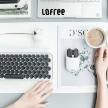 Set tastiera e mouse Lofree dual-mode DPI fino a 3600 wireless bluetooth meccanico hot swap Ricarica rapida e lunga durata della batteria