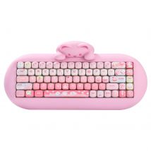 YUNZII Pink Ice Cream MOG Dye Sub PBT-Tastenkappen, 138 Tasten, individuelles süßes MOG-Profil-Tastenkappen-Set für mechanische Gaming-Tastaturen