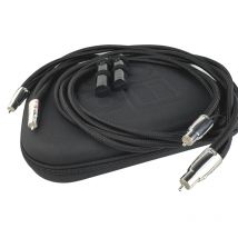 para Hi-end Dragon RCA Kabel PSS Pure Silver 2RCA do 2RCA HiFi Audio z systemem rozpraszania hałasu