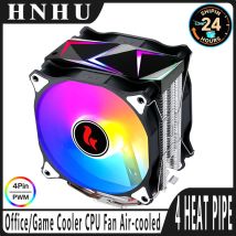HNHU LGA2011-3 2066 115x 1200 1700 Cooler CPU Fan 120mm 4/6 Heat Pipe Air-Cooled x79 x99 Processor Compatible AMD/Intel i3/i5/i7