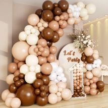 Palloncini marroni Kit arco ghirlanda Decorazione festa di compleanno Bambini Matrimonio Forniture