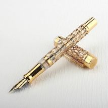 Jinhao century Füll federhalter echtes Gold galvani sieren aushöhlen Tinten stifte glatt schreiben f Feder für Schul büro Geschäft