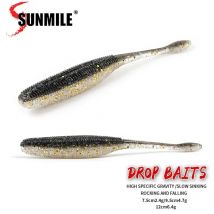 SUNMILE Angelköder Drop Soft Baits 7,5/9,5/11,5 cm Soft Lure Iscas Kunstköder Leurre Louple für Bass Pike Fishing Baits