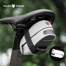 XUNTING Fahrradsatteltasche, Fahrradsitztaschen, Fahrradsitzpaket, reflektierend, wasserdicht, tragbar, Fahrradzubehör für MTB, Rennräder