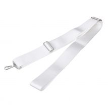 Fascia centrale per rete da tennis con fibbia in acciaio inossidabile Sostituzione della fascia per rete da tennis portatile resistente e durevole in altezza regolabile bianca