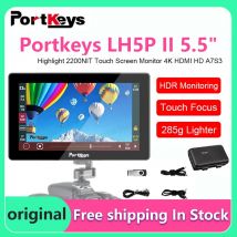 Portkeys LH5P II 5.5 inch 2200NIT Full HD 4K Touch Focus Monitor for Sony Pansonic Canon BMD On-camera Touch Screen Monitor