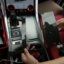 Für Range Rover Sport RR Sport 2018-2023 ABS Carbon Fiber Car Center Konsole Panel Abdeckung Trim