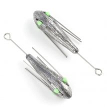 2 stücke Sputnik Spider Sinker Salzwasser Angeln Gewichte Sinker leuchtende Long Casting Troll ing Sea Surf Angeln Bass Thunfisch