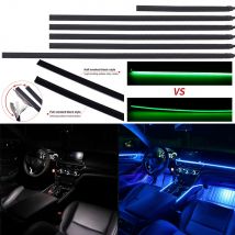 18 in 1 più recente auto nascosta LED luce ambientale fumo nero opaco striscia acrilica RGB Symphony decorazione interna kit luce atmosfera