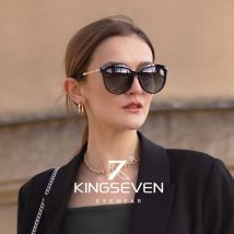 Echte KINGSEVEN Luxus Polarisierte frauen Sonnenbrille Gradienten Objektiv Sonnenbrille Marke Lentes Augenschutz Brillen