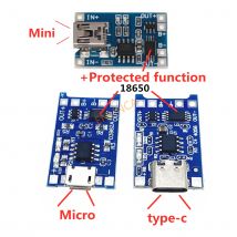 1-5 Stück Micro Mini Typ-C USB 5V 1A 18650 TP4056 Lithium-Batterie-Ladegerät-Modul Ladeplatine mit Schutz Doppelfunktionen