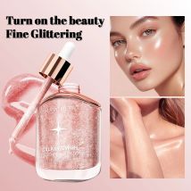 MAYCHEER Liquid Highlighter​​ Waterproof Lasting Smooth Shine Glitter Body Highlighter Liquid Cream Facial Contouring Makeup