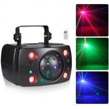 Luci laser Luci da palcoscenico Luce laser a farfalla a matrice RGB da 30 W con illuminazione per tintura a LED DMX remota per spettacoli di eventi DJ per feste in discoteca