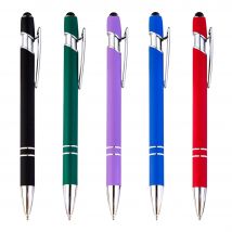 100 Teile/los Metall Business Kugelschreiber 2 In 1 Mit Universal Touch Screen Stylus Stift Schule Bürobedarf Kostenlose Angepasst Logo