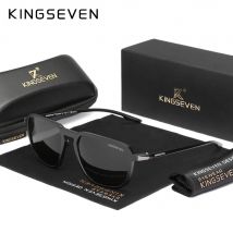 KINGSEVEN New Fashion Sunglasses Casual Large Frame Women Men Polarized UV400 Glasses Fashion Summer Driving Outdoor Eyewear