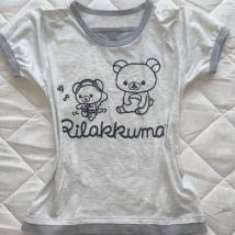 Frauen Kawaii Gefälschte Zwei T-shirts Japanische Retro Subkultur Grau T-shirt Beliebte Y2k Cartoon Print Tees Weibliche Harajuku Süße Top