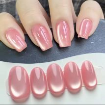 12ml 1-16 Stück 2026 Neuer Stil Klarer Rosa Glasperlen-Mondlicht-Magnet-Katzenaugen-Gel-Nagellack für Herbst- und Weihnachtsnägel Nagelzubehör