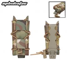OPHIDIAN Magazine Pouch 9mm Pistol Single Mag Bag Molle Flashlight Pouch Torch Holder Hunting Knife Holster Shooting Airsoft