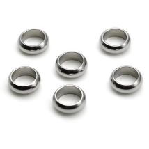 50 Stück verblassende lose Distanzperlen aus Edelstahl, Zubehör, großes Loch, Perlenanhänger für DIY-Schmuck, Armbänder, die Entdeckungen herstellen
