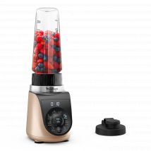 Moulinex Blend Up, Batidora personal potente, 1000 W, 8 programas automáticos, Pica hielo, LM190AF0