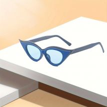 Bart geformte Frauen geometrische Sonnenbrille Schmetterling geformte farbige Gläser Flat Top Cat Eye Sonnenbrille weibliche Vintage UV400 Brillen