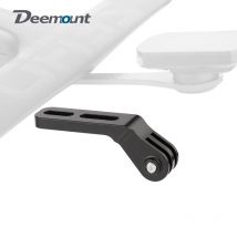 Staffa per faro da manubrio integrata per bicicletta Deemount, adatta per fotocamera sportiva Gopro, supporto di estensione in lega di alluminio per computer