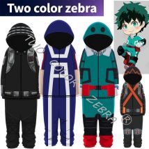 Anime Mein Hero Wissenschaft Izuku Midoriya Cosplay Kostüm Nachtwäsche Jungen Mädchen Hoodie Hosen Pyjamas Overall Outfit Weihnachten Geschenk