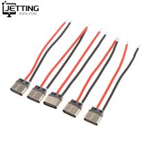 5pcs Type-C Base femmina saldata a 2pin con presa femmina Typec Wire per Jack di interfaccia di ricarica della porta di tipo c di ricarica del telefono cellulare