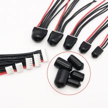 10PCS Gummi Terminal Isolierte Schutzhülle Kappen Funkensichere Aufgeladen/Entladen für Lipo Batterie 2S-6S Balance ladegerät Kabel