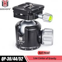 QP-36/44/52 GEEHOPE Low Profile Stativ Kugelkopf 360 Panorama Metall Kugelkopf für Professionelle Stativ Einbeinstativ DSLR Kamera