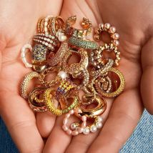 Trendige Perlen-Ohrclips für Damen, goldfarben, C-förmig, stapelbar, CZ-Ohrstulpe, ohne Piercing, Party, Hochzeit, Schmuck 2024