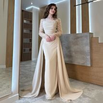 Thinyfull 2025, Abendkleider für den Abschlussball, sexy Meerjungfrau, langärmelig, Pailletten, Partykleid, formelle Cocktailkleider, Saudi-Arabien, individuell gestaltet