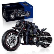 Nowy 1:8 Night Racer motocykl zestawy klocków budowlanych MOC cegły Model motocykla świąteczne prezenty dla chłopców dzieci dzieci 500 + sztuk