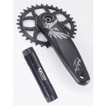 KRSEC Ultralight MTB Bike Crank DUB Axis Diameter 28.9mm Mountain Bicycle Crankset 170mm 3-nail Straight Installation For Enduro