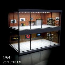 LC 1:64 Löffel/LBWK/Brick/RWB-Themenbeleuchtungsversion der Montageszenen mehrstöckigen Parkplatz