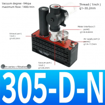 VTM/VTL 301/302/303/304/305/306-D-N/-D-N-A Miniature Multistage Vacuum Pump Vacuum Generator Max Vacuum Level