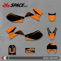 SPACE MOTO Grafica Sfondo Decalcomanie Adesivi Moto Per KTM LC4 640 1998-2007