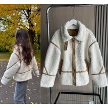 Lammfellähnlicher Mantel 2025, Winter-Neuheiten, Damen-Fleece, wendbar, langärmelig, Stehkragen, warme Jacke, Mantel 6318267